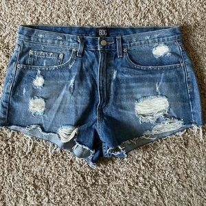Distressed Denim shorts